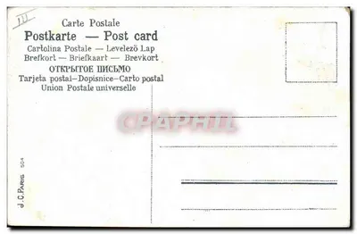Hand die vier bladeren van een klaverblad vasthoudt — Je n'aime que Vous — J.C. Paris n°504 — Achterkant