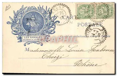 Vista de Cognac — Homem no balcão — G. Charpentier — Verso
