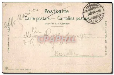 Kawaleria, kowal kopyt — wydawca Künzli-Tobien, Zurych, nr 1253 — Rewers