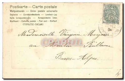 Feliz Año — 1905 — Rosa Sage — Reverso