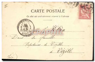 Noszę nadzieję — 1903 — Wydawnictwo Phototypie A. Bergeret et Cie, Nancy — Rewers