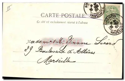 Ich bringe Hoffnung — Symbolisches Motiv — Antike Ansichtskarte Phantique A. Bergeret et Cie, Nancy — Rückseite