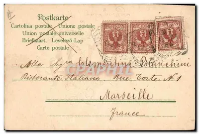 Mazzo di trifogli — Buon capodanno 1904 — Silvio e Gita Mantovani — Verso
