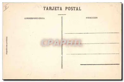 Bilhete postal antigo Corrida Course de touros Uma buena Vara — Verso