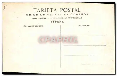 Corrida de toros — Entrando of tirandose a matar — (La mort) — Union Universal de Correos — Achterkant