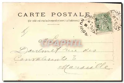Toulon — Le Hoche, encouraçado de esquadra — J. Maurel, editor de fotos, Toulon, n°88 — Verso