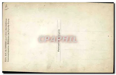 Félix Galipaux — Nasz artysta w jego szopie — Galipaux, Photo Comédia — Rewers