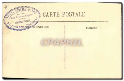 M. Claude Garry — portret półtora — Cliché Berger, nr 5 — Rewers