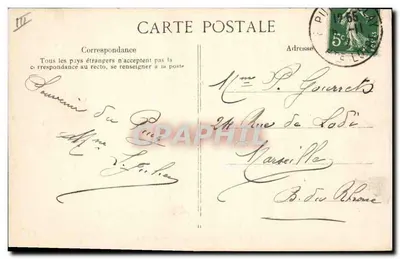 Le Puy — Groep van Dentellières — Vazouilh, n°4180 — Achterkant