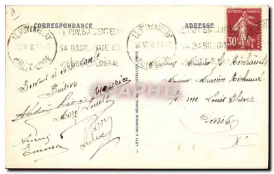 Le Velay Pittoresque — Una Dentellière — LL — Verso