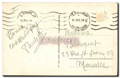 Le Puy — Groupe de Dentellières des Environs du Puy — Éditeur : Cie des Arts Photomécaniques — Verso