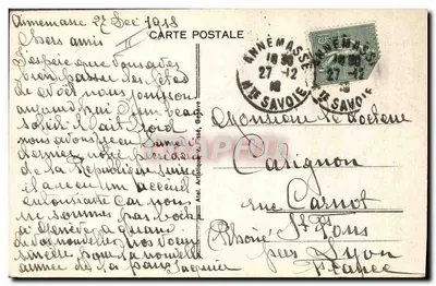 Gustave Ador — Presidente da Confederação Suíça eleito em 11 de dezembro de 1918 — Verso