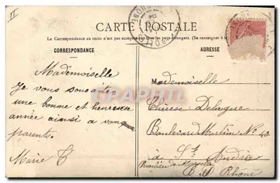 Salud y niño — Feliz Año 1905 — Fototipia A. Benoînet & Cie, Nancy — Reverso