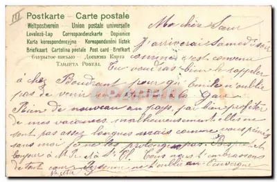 Dos ángeles — Buena año 1905 — editor no visible — Reverso