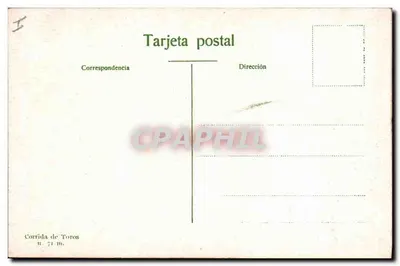 Muerde del toro — Villena, província de Alicante — Corrida de Toros n.º 71 m. — Verso