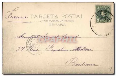 Corrida de toros — Suerte de vara — Hauser y Menet, Madrid, n° 388 — Verso