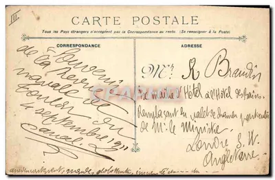 Cuirassé Garde-côtes VALMY — Marine Militaire Française, M.B.1033, imprimé sur la carte — Verso