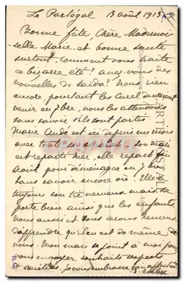 Cuirassé "Vergniaud" — Marine Nationale — Aux Dames de France — Rewers