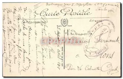Marinha de guerra — « Vérité », encouraçado 1º escalão — LL — Verso