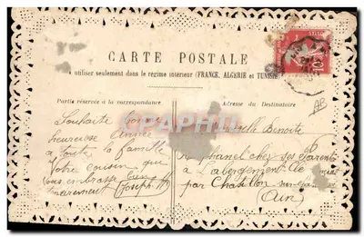 Buquê de rosas — Carta postal de votos — Editor não identificado — Verso
