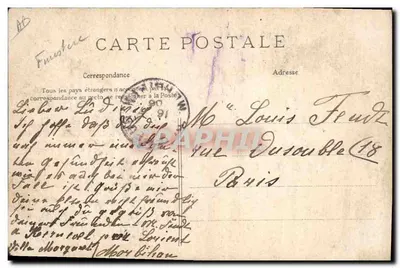 Vieiro de Mahalon, Pont-Croix, Conford — Estudo de Tipos — Coleção VULAIN, Quimper — Verso