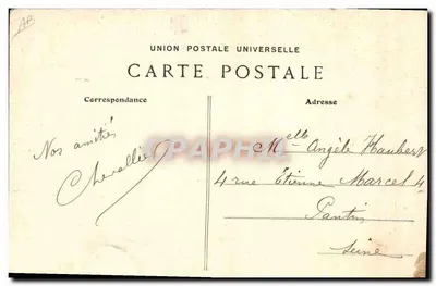 Châteaulin — Un Concours de Costumes de Cornouailles — Édition V. Guimper — Verso