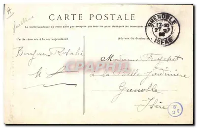 Stary człowiek z okolic Concarneau — Etude de Types — kolekcja Villezeau — Rewers