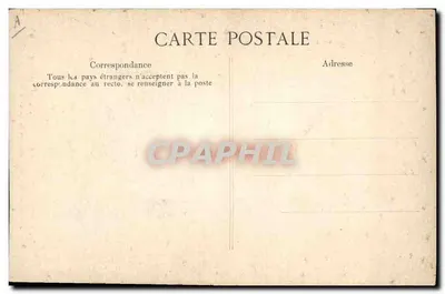Trajes Bretões — Traje de Noiva — Colocação da Luva de Crespom — Editor ELP, n° 216, Morlaix — Verso