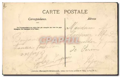 Rete van het Puy — Collectie van de Syndicale Kamer — uitgever Margerit-Bremond, nr. A — Achterkant