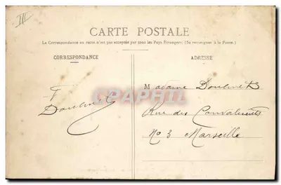Kaptury i stroje z Dolnej Normandii — E. Roussell, wyd., Argentan - Cliché D. — Rewers