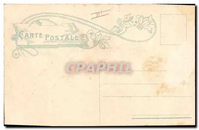 Hand die een paarse roos vasthoudt — antieke ansichtkaart gedateerd 13 maart 1917 — uitgever DR.M. — Achterkant