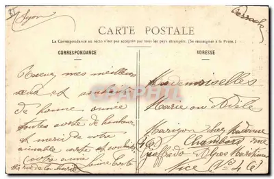 Święty Mikołaj i dziecko — 1905 — Fototypia A. Bergeret & Cie, Nancy — Rewers