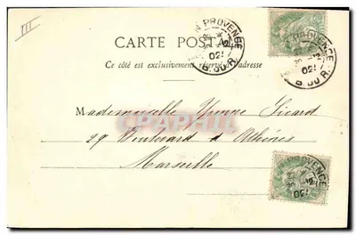 Meisje dat uit een ei komt — 1903 — Foto A. Bongard & Cie — Nîmes — Achterkant