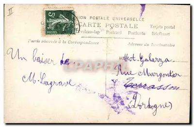 Bambino — 1° Gennaio 1909 — Sazerac Pro, n° III2 — Verso