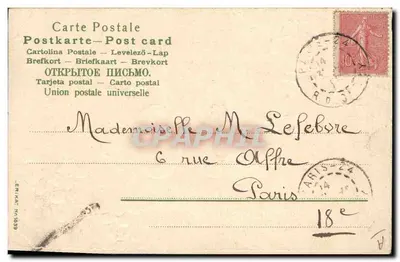 Buon anno e felice anno — 1904 — Jeanne — Verso