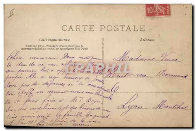 Niebieski dziecko i stara kobieta — Rok 1908 — Wydawca A.N. nr 12 — Rewers