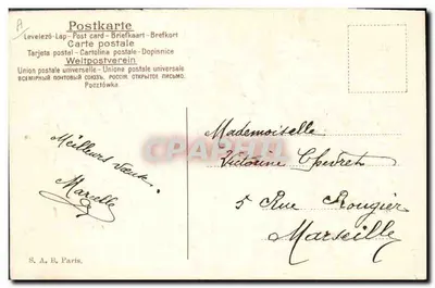 Bom Ano 1902 — decoração de ivone e gelo — S.A.B. Paris — Verso