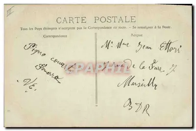 Bieg trzasków - Picador — Phototype E. Lacour - Marsylia — Rewers