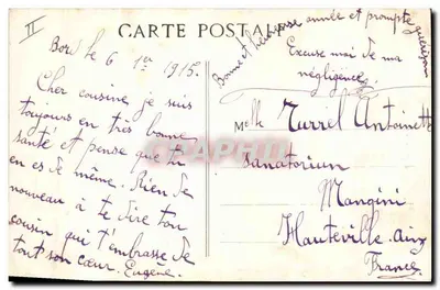 Cruiser blindado "Victor Hugo" — França — H. Grimaud et cie, 4, Rue Mazenod - Marselha — Verso
