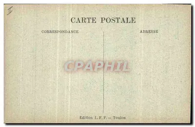 Frans oorlogsschip VÉRITÉ — Ligue Maritime Française, 8 Rue de la Boétie, Parijs — Achterkant
