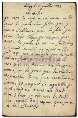 Brest - O Voltaire — carta postal n°12 — Verso