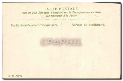 Carta de boas-vindas para o ano de 1906 — G. B. Paris — Verso