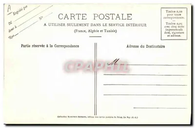 Dentelka z Craponne — Gatunek arabski — H. L. Dentellière — Wydawca M. B. Reprodukcja niewydrukowana — Rewers