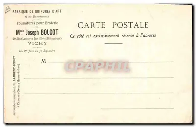 Mujer en bordado — Bordado de Luxeuil — editor no visible — Reverso