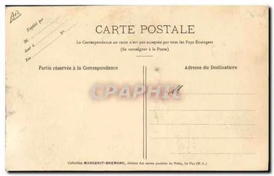 Fachada de la Catedral — Dentelle du Puy — Editor Margerit-Bremond, n° no visible — Reverso