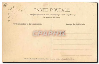 Dentadura do Puy — Coleção da Câmara Sindical — Artigo Torchon — Verso