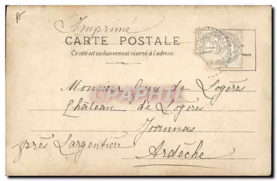 Retrato de um homem barbado — Lavedan — Reutlinger Paris, série S.I.P. 2ª série n°6 — Verso