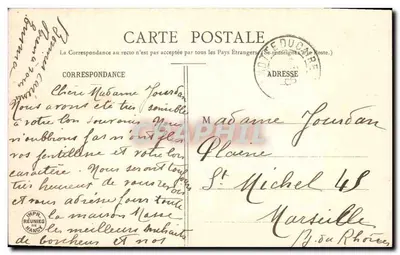 Fille en costume — couronne ornée de '1906' — Édition Bergeret — Back