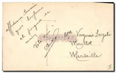 Fã de cartas postais — Rosas — Editor La Favorite n°1241 — Verso