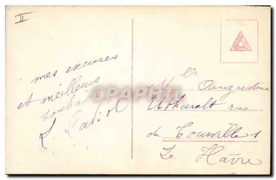 情侣 — 新年1914 — 出版商S357/58 — 背面